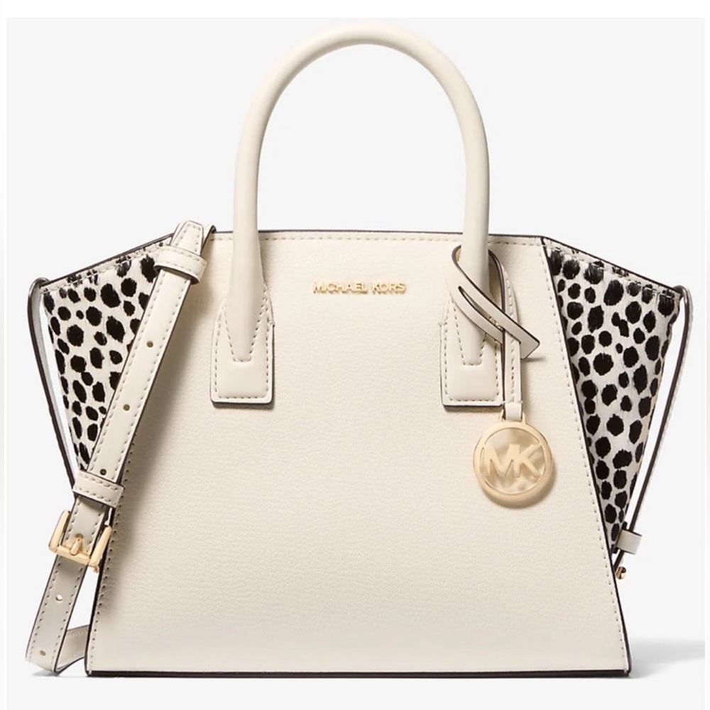 NWT✨Michael Kors Medium Avril Leather and Calf Hair
Satchel / Crossbody